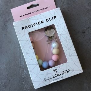 Loulou lollipop cotton candy pacifier clip NEW